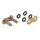 CHAIN QUICK LINK - FLAT HEAD RIVETING PIN  525  GOLD  (CHAIN TYPE A525XHR3-G)  (OEM SPECIFICATIONS)  -AFAM-