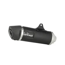EXHAUST FOR MAXISCOOTER LEOVINCE SBK NERO FOR HONDA 125 FORZA 2017> EURO 4 (CARBON END) (CATALYST) (EEC APPROVED)  -REF 14052K-