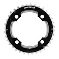 CHAINRING FOR MTB-4 arms- FOR DOUBLE 36 Teeth Ø104 External ALU BLACK- FSA 10/11 Speed (WB272B)