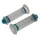 REVETEMENT POIGNEE REPLAY SCOOTER/50 A BOITE DOME TRANSPARENT/BLEU - CLOSED END (PAIRE)