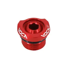 BOUCHON D'HUILE 50 A BOITE VOCA EVO V2 MINARELLI 50 AM6/RIEJU 50 MRT, SMX/YAMAHA 50 TZR, DTR/PEUGEOT 50 XPS, XR6/BETA 50 RR/SHERCO 50 SM-R, SE-R ALU CNC ROUGE