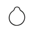 SEAL RING GASKET- FOR OIL FILTER COVER "PIAGGIO GENUINE PART" 125 LIBERTY 1998>2005, SFERA 1998>2005, VESPA ET4 1998>2004/APRILIA 125 MOJITO 1999>2001  -482186-
