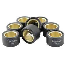 GALET/ROULEAU MAXISCOOTER MAGNETI MARELLI 25x15  18,0g  (x8)  POUR YAMAHA 500, 530, 560 TMAX, 400 MAJESTY/KYMCO 550 AK/PEUGEOT 400 METROPOLIS