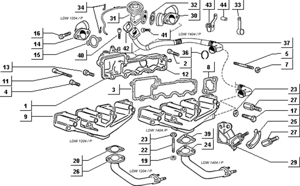 Collecteur Admission et d'échapp.