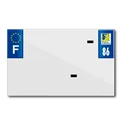 PLASTIC STRIP FOR BLANK PVC LICENSE PLATE (MOTORBIKE FORMAT 210X130)-DEPT 86/EUROPE (SOLD PER UNIT)