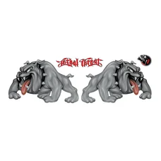 AUTOCOLLANT/STICKER LETHAL THREAT SIDEVIEW BULLDOG 70x250mm)