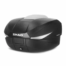 TOP CASE SHAD SH58X EXPANDABLE NOIR/CARBONE 58L AVEC PLATINE (3 VOLUMES POSSIBLES 46/52/58L) CONTENANCE 2 CASQUES INTEGRAUX (L61xH27xP48cm)  (D0B58206)