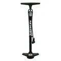 POMPE A PIED NEWTON FPV1 ACIER COLORI NOIR RACCORD DOUBLE STYLE SWITCH AVEC MANOMETRE 11BARS VP/VS