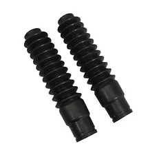 SOUFFLET DE FOURCHE CYCLO  DIAM INT 26 ET 32mm - LONGUEUR 220mm  ADAPTABLE MBK 50 EV  (PAIRE)  -SELECTION P2R-