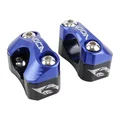 PONTET DE GUIDON UNIVERSEL VOCA HB28 V2 ALU CNC ADAPTATEUR DIAM 28,6mm NOIR/BLEU (ENTRAXE FIXATION 32,20 A 34,80mm) (PAIRE)