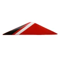 AUTOCOLLANT/STICKER/DECOR PLAQUE DE PHARE ORIGINE PIAGGIO 50 GILERA SMT/RCR 2013> BLANC/ROUGE  -2H000913-