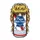 AUTOCOLLANT/STICKER LETHAL THREAT WHITE TRASH (60x80mm)