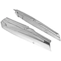 SIDE COVER (ENGINE) FOR MOPED PEUGEOT 103 MVL-SP CHROME (WITH PEUGEOT BRANDING) (PAIR)  -SELECTION P2R-