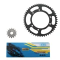 CHAIN AND SPROCKET KIT FOR MBK 50 X-LIMIT/YAMAHA 50 DTR 2004>  420  14x50 (BORE Ø 105mm)  -SELECTION P2R-