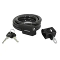 ANTITHEFT FOR BICYCLE -P2R KEY COILED CABLE Ø12 mm L. 1,50m ( WITH BRACKET)