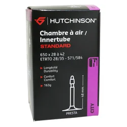 CHAMBRE A AIR VELO 650 x 35B 28-42 HUTCHINSON VALVE PRESTA 48mm 163g