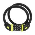 ANTITHEFT FOR BICYCLE - COMBINATION CABLE LOCK AUVRAY Ø 12 mm Lg 65 cm - MATT BLACK