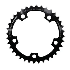 CHAINRING FOR ROAD BIKE- 5 Arms- 36T.Ø 110  -INNER- ALUMINIUM BLACK- 7075 TA ZEPHYR    (SHIMANO TYPE) 9/10Speed.