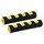 MOUSSE POUR LEVIER DE FREIN NOIR/JAUNE (PAIRE)  -SELECTION P2R-