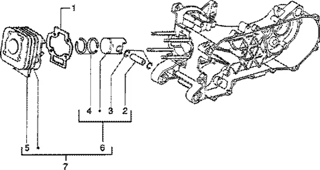 Ensemble cylindre-piston-axe de piston