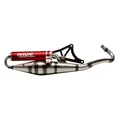 POT SCOOT YASUNI Z VERNI POUR PIAGGIO 50 ZIP 2T, TYPHOON, NRG/GILERA 50 STALKER, RUNNER, DNA  (SILENCIEUX ROUGE)  -TUB418R-