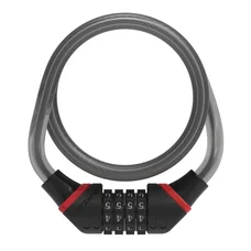 ANTITHEFT FOR BICYCLE - COMBINATION COILED CABLE ZEFAL K-TRAZ C6  Ø  12mm L 1,80M