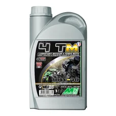 OIL FOR 4 STROKE ENGINE MINERVA MAXISCOOTER/MOTORBIKE 4TM SYNTHETIC 10W40  (1L) (100% MADE IN FRANCE)