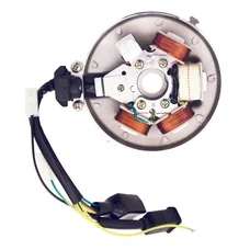 IGNITION STATOR FOR MOPED PEUGEOT 103 ELECTRONIC 12V WITH SENSOR (WITH PLATE)-P2R-