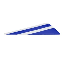 AUTOCOLLANT/STICKER/DECOR GAUCHE (BLEU/BLANC) DE GARDE BOUE AVANT ORIGINE PIAGGIO GILERA 50 SMT, RCR 2018>  -2H002114-