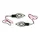 CLIGNOTANT UNIVERSEL REPLAY HOLED ARROW 12 LEDS BASE ABS TRANSPARENT NOIR MAT (L 82mm / H 30mm / L 14mm) (PAIRE)