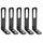 EQUERRE COULISSANTE STRONGLIGHT POUR FIXATION DE GARDE BOUE CLASSIC (35/48mm) INOX