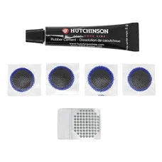REPAIR KIT -  FOR ROAS BIKE TUBELESS TYRE - HUTCHINSON "FROM INSIDE" WITH PATCHES - IN BOX :(GLUE 3g + 4 PATCHS 17mm)