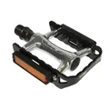 FLAT PEDAL FOR ROAD BIKE- NEWTON  --ALUMINIUM BODY - -BLACK- 9/16" ON BEARINGS (PAIR)