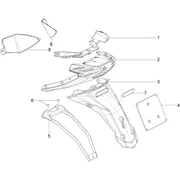 Couvercle arrière - Pare-boue