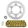 KIT CHAINE ADAPTABLE CPI 50 SM BLACK TIGER 2006>2009, SM 2011>2012, SUPERMOTO 2006>2009  420  11x62  (DIAM COURONNE 110/130/8.5)  (DEMULTIPLICATION ORIGINE)  -AFAM-