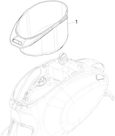 Logement casque - Dessous de selle
