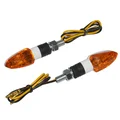 CLIGNOTANT UNIVERSEL REPLAY MICRO FLECHE A AMPOULE ORANGE/BLANC (L 54mm / H 20mm / L 22mm) (HOMOLOGUE CE) (PAIRE)