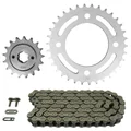 KIT CHAINE ADAPTABLE HONDA 500 CB F 1975>1977, CB 1975>1977  530  17x34  (DIAM COURONNE 94/124/10.5)  (DEMULTIPLICATION ORIGINE)  -AFAM-