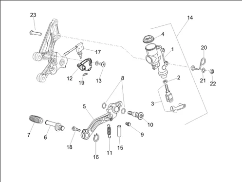Pompe frein arrière
