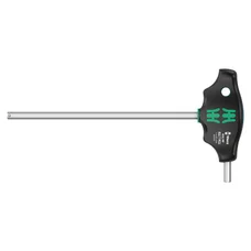 CLE ALLEN/6 PANS MANCHE EN T WERA 454 HEX PLUS  7x200mm NOIR/VERT (VENDU A L'UNITE)  -MARQUE ALLEMANDE POUR LES ATELIERS-