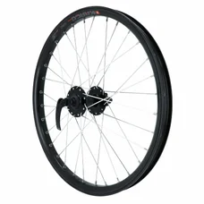 WHEEL FOR MTB 20" -FRONT- KARGO /E-BIKE DISC ALU DOUBLE WALLLED - VELOX HUB DISC 6 HOLES -BLACK-Qick release (REINFORCED)