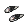 DECORATIVE LIGHTNING REPLAY  "WATER DROP" FENDER TRANSPARENT/CARBON WITH ORANGE BULB (L 62mm / H 23mm / W 18mm)(PAIR) **