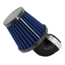 FILTRE A AIR REPLAY KN MIDDLE FC CARBONE/BLEU FIXATION COUDE DIAM 35/28