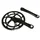 CHAINSET FOR ROAD BIKE- 9/10 Speed BLACK 172,5mm 39-53 Ø 130mm  -SELECTION P2R-