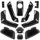 CARROSSERIE/CARENAGE SCOOT ADAPTABLE NIU N-SERIES, N1S, NQI NOIR BRILLANT (KIT 10 PIECES)  -P2R-