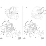 Portières avant - Vitre