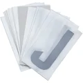 LETTRE PLAQUE PVC MOTO/SCOOTER 45mm  J  (VENDU PAR 10)