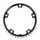 PLATEAU ROUTE 5BRA D.130 STRONGLIGHT 40DTS TRIPLE MILIEU NOIR ALU 7075 TYPE SHIMANO 9/10V.