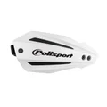 POLISPORT WRAP-AROUND CLOSED HANDGUARDS - BULLIT WHITE (INCLUDING UNIVERSAL MOUNTING KIT)