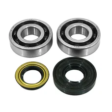 BEARING FOR CRANKSHAFT+SEALS FOR SCOOT ARTEK FOR MBK 50 BOOSTER, NITRO/YAMAHA 50 BWS, AEROX/APRILIA 50 SR/CPI 50 ARAGON/GENERIC 50 IDEO (BEARING KIT 6204 TPI POLYAMID C4 +RED NBR SEALS)